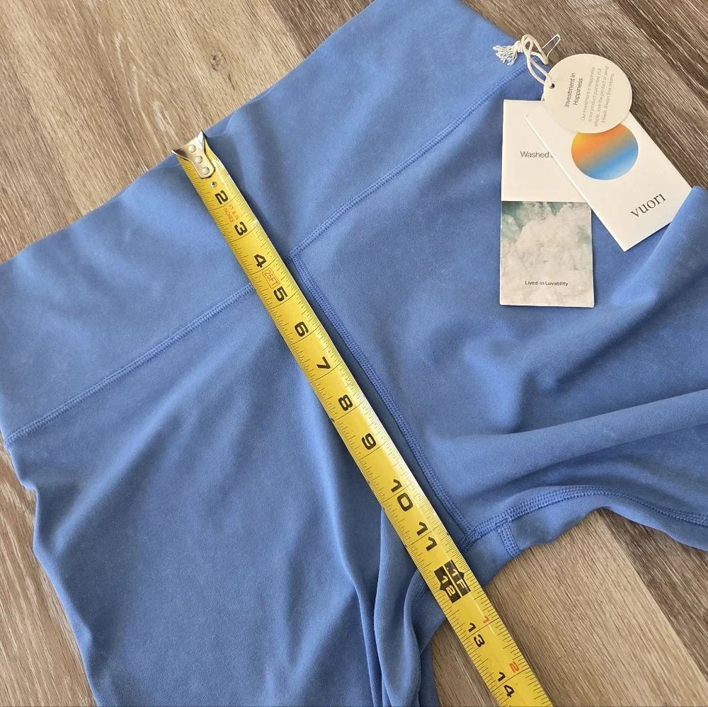Vuori Washed Studio Legging NWT Athletic Athleisure Yoga Cerulean Blue Active - Picture 10 of 14